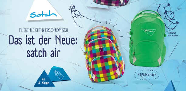 Hoch hinaus mit dem Satch Air von Ergobag